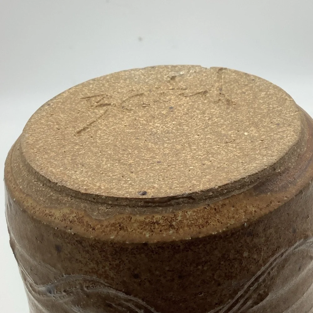 Rustic Brown Pottery Vase